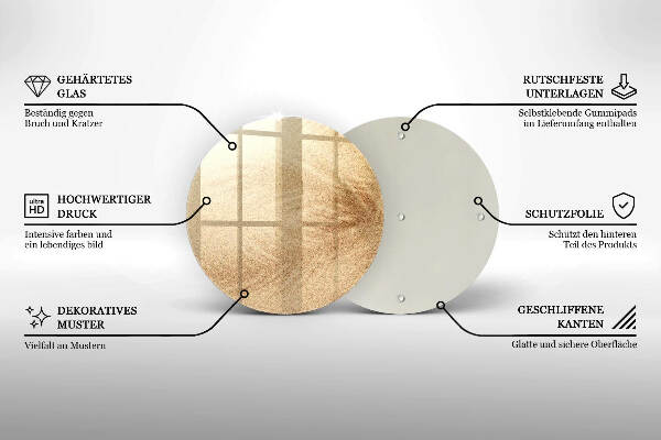 Glasplaat voor grafkaars Zand