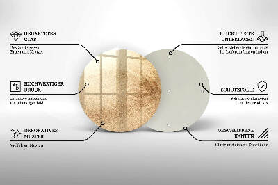 Glasplaat voor grafkaars Zand