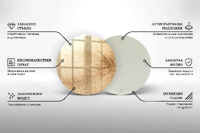 Glasplaat voor grafkaars Zand