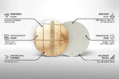 Glasplaat voor grafkaars Zand