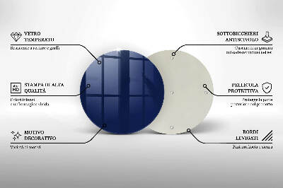 Grafkaars onderzetter Blauwe kleur