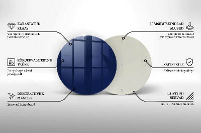 Grafkaars onderzetter Blauwe kleur