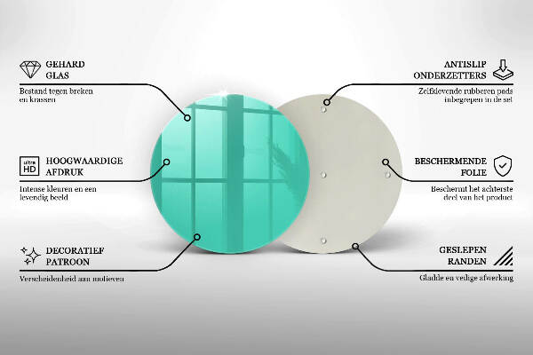 Grafkaars onderzetter Groene kleur