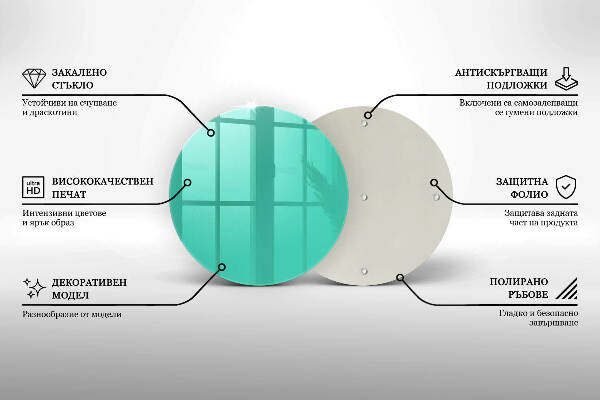 Grafkaars onderzetter Groene kleur