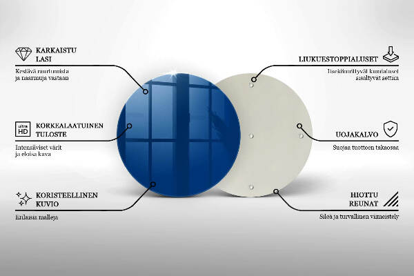 Grafkaars onderzetter Blauwe kleur