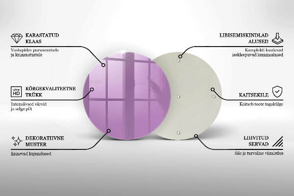 Grafkaars onderzetter Violet