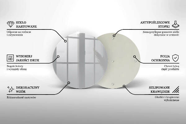 Glasplaat voor grafkaars Grijze kleur