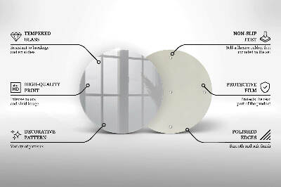 Glasplaat voor grafkaars Grijze kleur