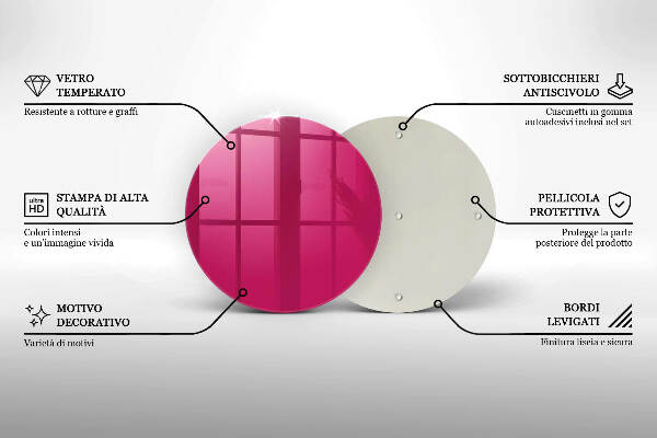 Grafkaars onderzetter Roze kleur