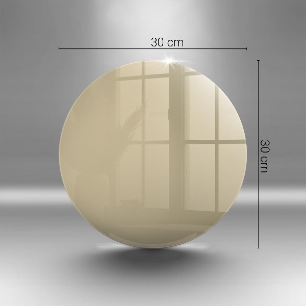 Glasplaat voor grafkaars Beige kleur