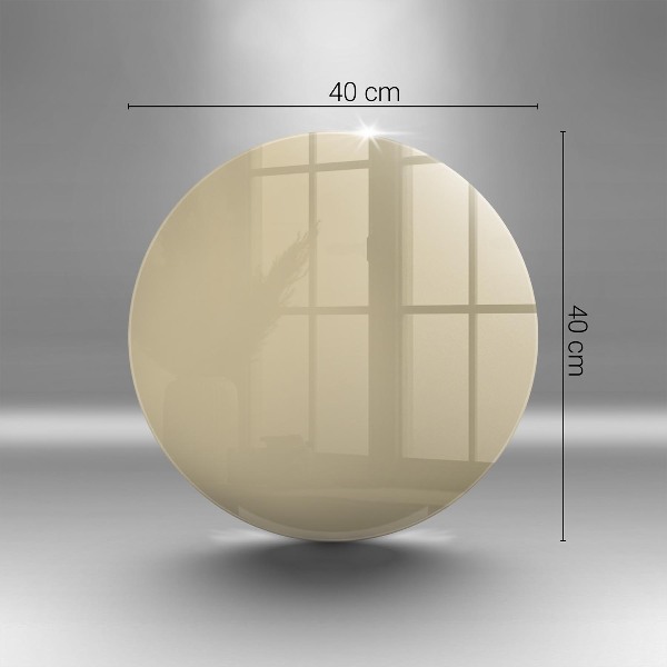 Glasplaat voor grafkaars Beige kleur