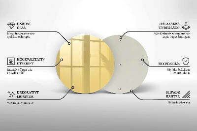 Grafkaars onderzetter Gele kleur