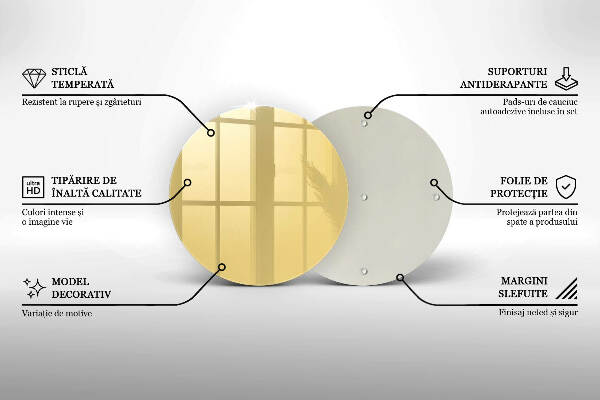 Grafkaars onderzetter Gele kleur