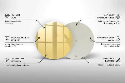 Grafkaars onderzetter Gele kleur