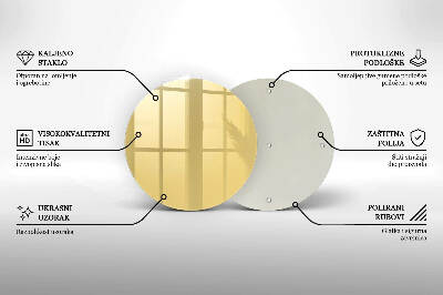 Grafkaars onderzetter Gele kleur