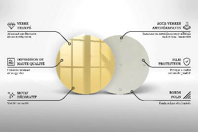Grafkaars onderzetter Gele kleur