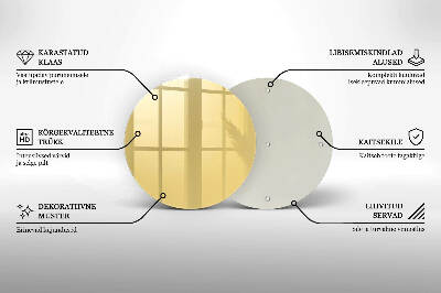 Grafkaars onderzetter Gele kleur