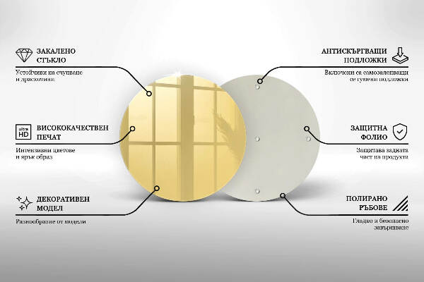 Grafkaars onderzetter Gele kleur