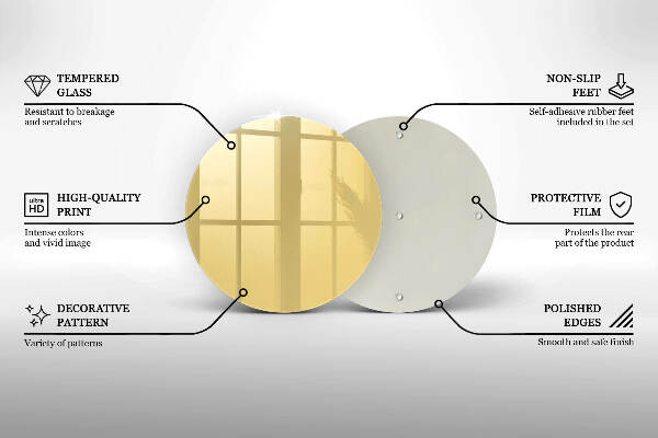 Grafkaars onderzetter Gele kleur