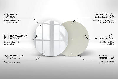 Glasplaat voor grafkaars Kleur wit