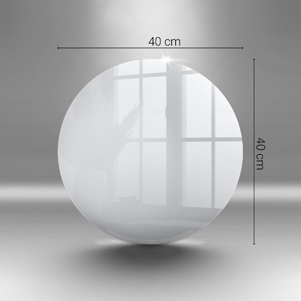 Glasplaat voor grafkaars Kleur wit