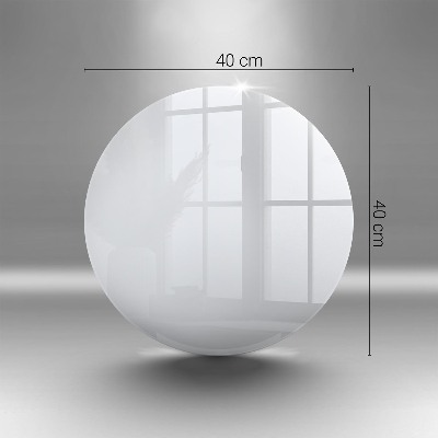 Glasplaat voor grafkaars Kleur wit