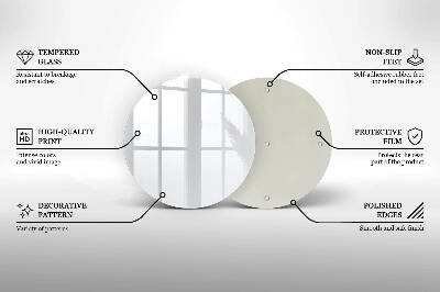Glasplaat voor grafkaars Kleur wit