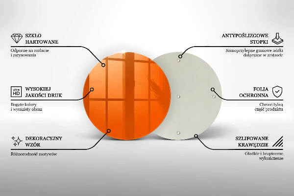 Grafkaars onderzetter Oranje kleur