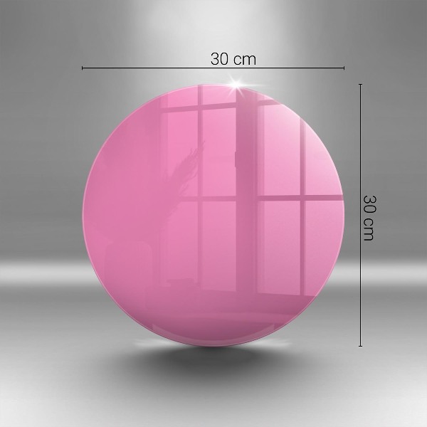 Glasplaat voor grafkaars Roze kleur