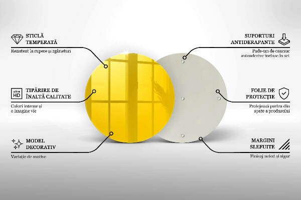 Grafkaars onderzetter Gele kleur