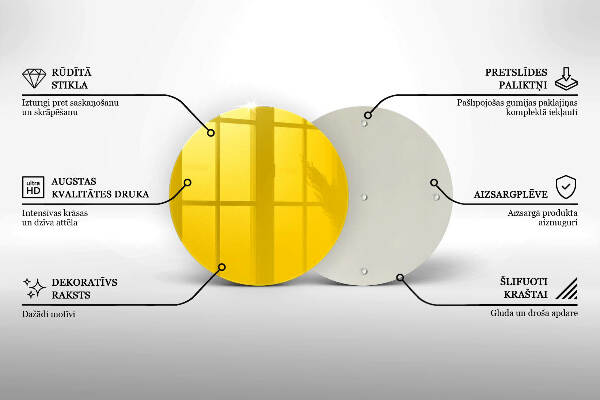 Grafkaars onderzetter Gele kleur