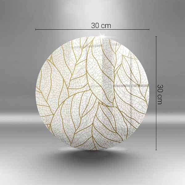 Grafkaars onderzetter Lijntekening bladpatroon