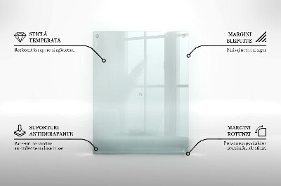 Rechthoekige glasplaat voor grafkaars Transparant