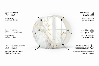 Glas voor tafelblad Kleur zwart glad