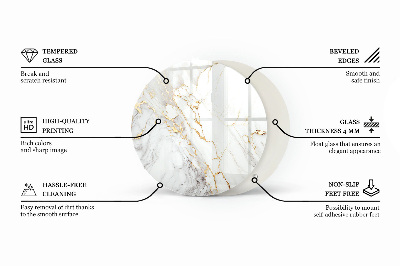 Glas voor tafelblad Kleur zwart glad