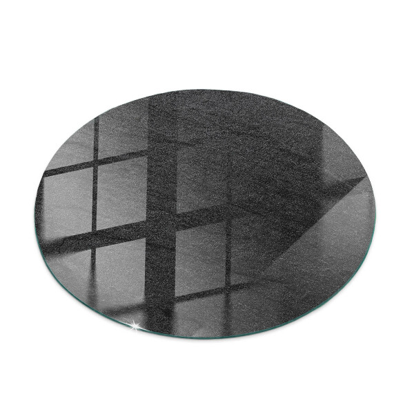 Ronde glazen tafelblad Natuurlijke steenstructuur