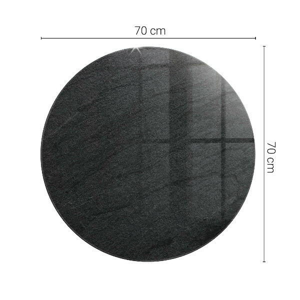 Ronde glazen tafelblad Natuurlijke steenstructuur