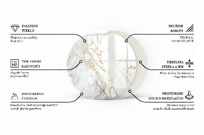 Tafelblad rond Natuurlijk houtpatroon