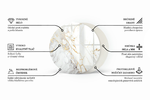 Tafelblad rond Natuurlijk houtpatroon