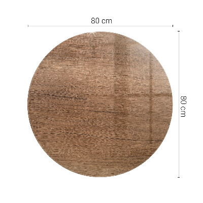 Tafelblad rond Natuurlijk houtpatroon