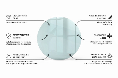Glazen blad Transparant