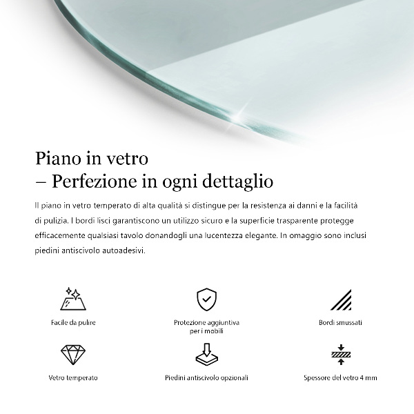 Glazen blad Transparant