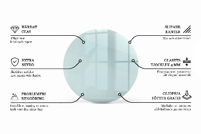 Glazen blad Transparant