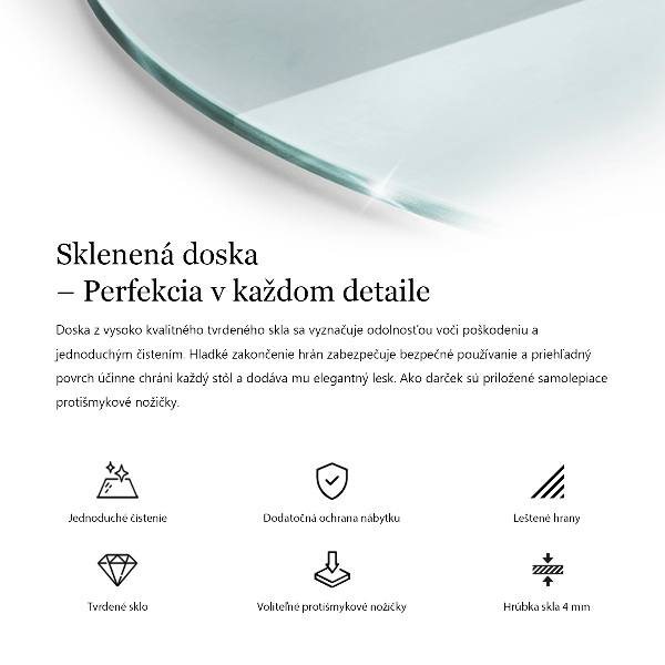 Glazen blad Transparant