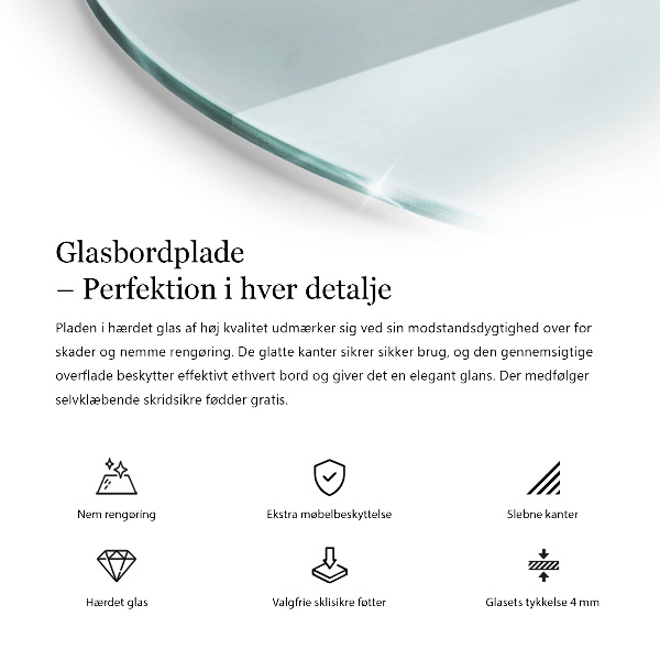 Glazen blad Transparant