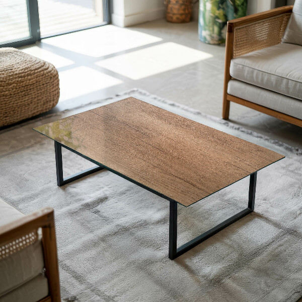 Rechthoekig tafelblad De charme van natuurlijk hout