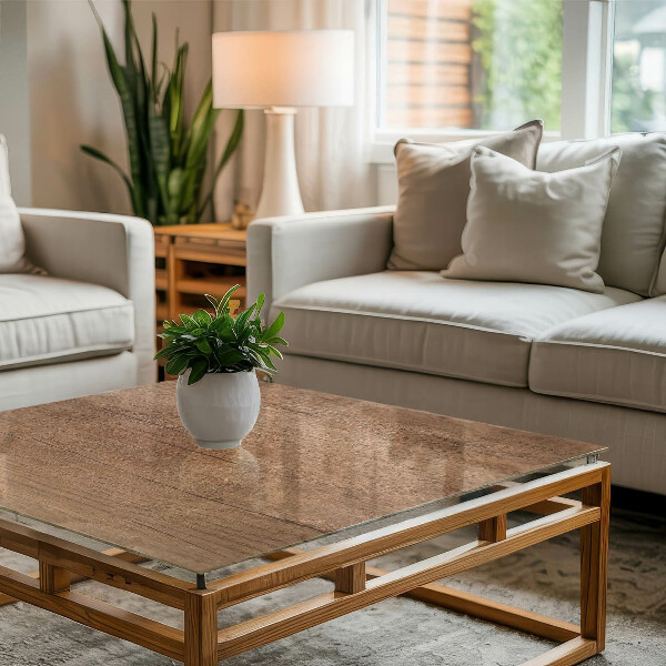 Rechthoekig tafelblad De charme van natuurlijk hout