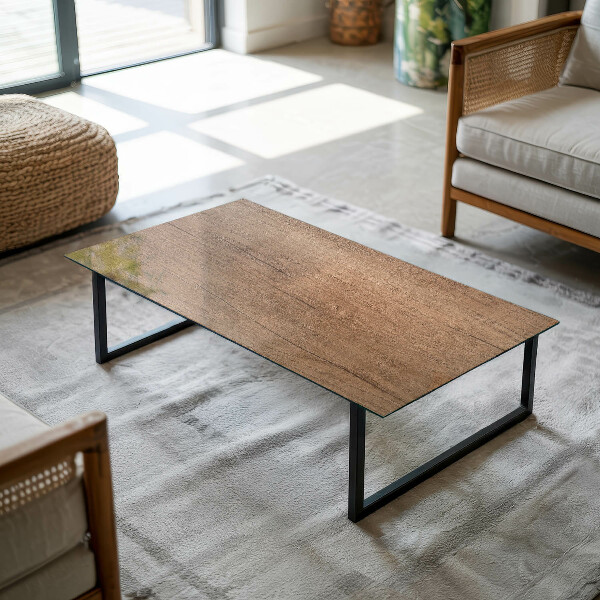 Rechthoekig tafelblad De charme van natuurlijk hout