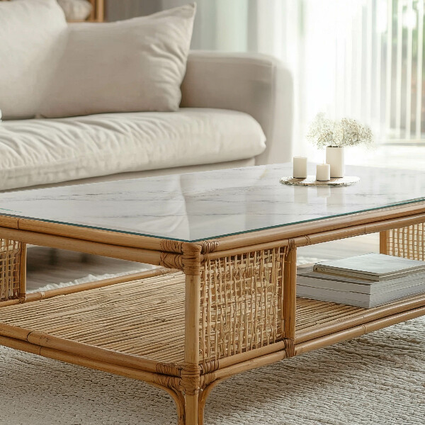 Rechthoekig tafelblad Patroon dat marmer imiteert