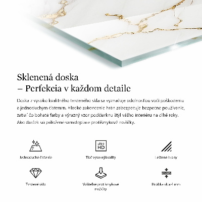 Rechthoekig tafelblad Patroon dat marmer imiteert